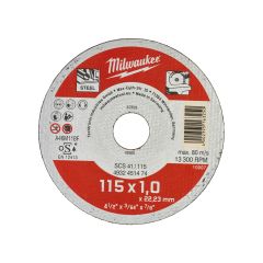 Milwaukee Accessoires 4932451475 Disque à découper en métal Présentoir de comptoir SCS 41/115 (1) (200 pcs)