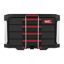 Milwaukee Accessoires 4932493189 Packout Boîte à outils avec 4 tiroirs