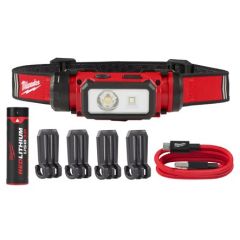 Milwaukee 4933479963 L4 HL2-301 Lampe frontale à LED rechargeable 600 lumens