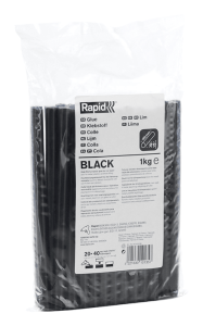 Rapid 51215108 Bâtons de colle noirs professionnels de 12 mm