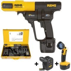 Rems 571X02 R220 Akku-Press ACC Accuracy press machine + lampe + extra Battery !