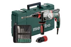 Metabo 600697510 UHE 2660-2 Quick SET Multi-hamer + snelspanboorhouder 800 Watt 18 Nm 2,8 Joule +  10-delige boor/beitelset - 1