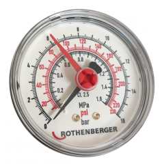 Rothenberger 61316 Manomètre 0 - 16 bar RP50 avec joint