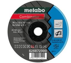 Metabo Accessoires 626872000 Meule à tronçonner Combinator Inox 76 x 2,5 x 10 mm 3 pièces