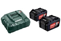 Metabo Accessoires 685050000 Pack batterie 2 x 18V 4.0Ah Li-Ion + 1 x chargeur ASC 55