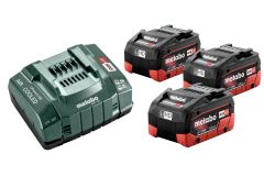 Metabo Accessoires 685074000 Pack batterie 3 x 18V LiHD 5.5Ah + 1 x chargeur ASC 145