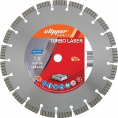 Norton Clipper 70184694470 Classic Turbo Laser Lame de scie diamantée 350 x 25,4 mm