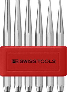 PB Swiss Tools PB735.B CN 735.B CN Set de gâches de porte, pointe plate, octogonale, dans un support pratique en plastique