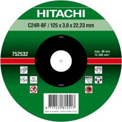 Hitachi Accessoires 752531 C24R Disque de coupe pour pierre 115 x 3 x 22,23 mm par 25 pièces