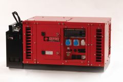 Europower 950000611 EPS6000E groupe électrogène 6 KVA avec moteur à essence 2 x 230 Volt (16A) - 1x 230 Volt (32A) démarrage électrique