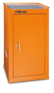 038000072 C38La R Sideboard Cabinet Red With Shelf Empty