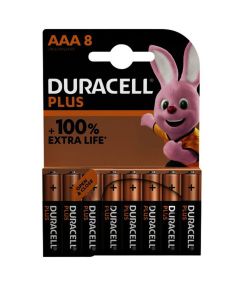Duracell D141179 Alkaline Plus 100 AAA 8pcs.