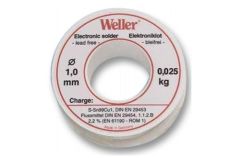 Weller T0054025199 EL99-1-100 Étain à souder, 1mm, 100g, sans plomb
