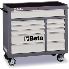 Beta 038000003 C38-G Chariot à outils avec 11 tiroirs Gris