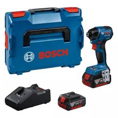 Bosch Bleu 06019L6003 GDR 18V-220 C visseuse à chocs sans fil 18V 5.0Ah Li-Ion en L-Boxx