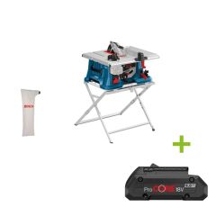 Bosch Bleu 0601B44002 GTS 18V-216 Professional Accu Table Saw 216MM 18V excl. batteries et chargeur + support GTA 560