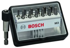 Bosch Bleu Accessoires 2607002565 13d set Bit RobustLine MaxGrip M3 (TORX)
