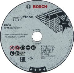 Bosch Bleu Accessoires 2608601520 Disque de coupe Métal 76 x 10 x 1 mm 5 pièces