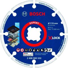 Bosch Bleu Accessoires 2608900532 Disque à tronçonner Expert Diamond Metal Wheel X-LOCK 115 x 22,23 mm