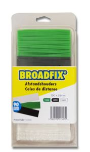 BROADFIX F13C90EC Cales plates 100x28mm, 1-3mm, 90 pièces
