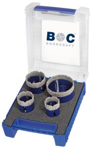 Bohrcraft 27021330004 Jeu de forets diamantés pour carrelage 35-68 mm M14 4 pcs DB4-2