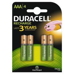 Duracell D090231 Piles rechargeables Plus AAA 4pcs.