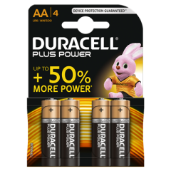 Duracell D140851 Piles Alkaline Plus Power AA 4pcs.