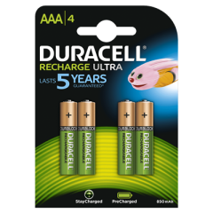 Duracell D203822 Piles rechargeables Ultra Precharged AAA 4pcs.