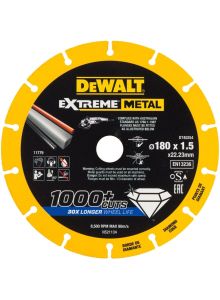 DeWalt Accessoires DT40254-QZ Extreme Metal Disque à tronçonner métal 180 x 22,23 x 1,5 mm