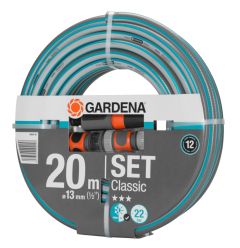 Gardena 18008-20 Tuyau d'arrosage Classic 1/2 20mtr + raccords