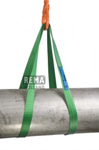 Rema 1212061 S2-PE-0,5M polyester sans fin sangle plate élingue 0,5 mtr 2000 kg