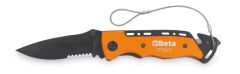 Beta 017784080 1778SOS-HS couteau pliant, avec brise-vitre et coupe-ceinture. Au cas où. H-SAFE