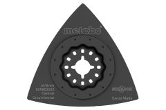 Metabo Accessoires 626963000 Patin de ponçage triangulaire, jointure/combinaison, carbure de tungstène, 78 mm