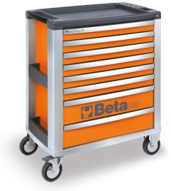 039000041 C39-8/O Chariot à outils avec 8 tiroirs Orange