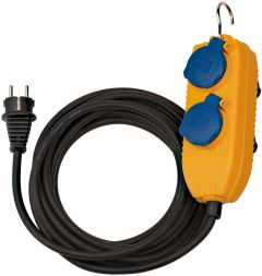 Brennenstuhl 1151740010 Câble de chantier IP54 avec bloc de prises 10m noir H07RN-F 3G1,5