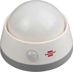 Brennenstuhl 1173290 Veilleuse LED NLB 02 BS à pile avec détecteur de mouvement infrarouge et interrupteur à poussoir 2 LED 6 lm 3x AA (inclus)