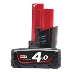 Milwaukee Accessoires 4932430065 Batterie Red Lithium 4.0 A.h M12 B4