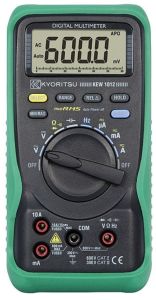 Kyoritsu 02023930 Digitale TRMS Multimeter, 0-600VAC/DC, 10A AC/DC