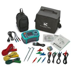 Kyoritsu 30603925 KIT Installatietester, incl. interface, software, aardpennenset en Bluetooth