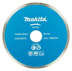 Makita Accessoires A-01292 Disque diamanté 110x20x1,8mm