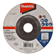 Makita Accessoires A-80933 Disque de ponçage 125x6,0mm en acier