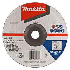 Makita Accessoires A-80949 Meule en acier 180x6,0mm