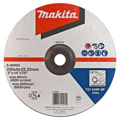 Makita Accessoires A-80955 Disque abrasif en acier 230x6,0mm