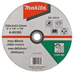 Makita Accessoires A-85385 Disques à tronçonner pierre 230 x 22.2 mm 1 pièce