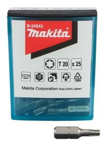Makita Accessoires B-24642 Embout de vis T20 x 25 mm Par 25 pièces