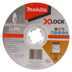 Makita Accessoires E-00418 Disque à tronçonner X-LOCK 125x1,2x22,23mm acier inoxydable 10 pièces