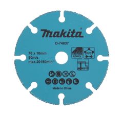 Makita Accessoires D-74837 Disque à tronçonner HM/TCG 76x10x1,75mm