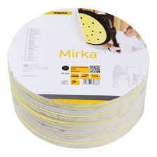 Mirka Accessoires 1674802540 2975670 Abrasif Papier de verre souple velcro 225 mm P40 25 pièces