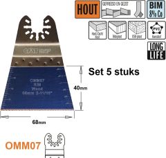 CMT OMM07-x5 Lame de scie pour bois 68 mm 5 pièces