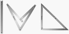 Toolnation Memo MVH500 crochet de chantier pliant en aluminium, 60x60x90cm, 45° et 90°, dans une valise en nylon